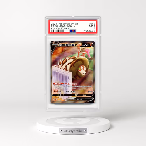 2021 Fusion Strike #252 Sandaconda V - Full Art Holo (PSA 9 MINT)