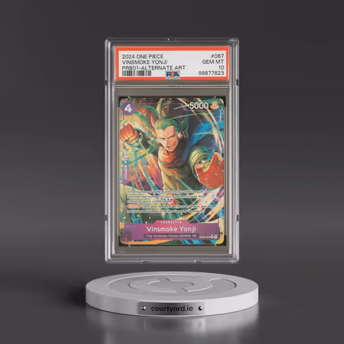 2024 One Piece Premium Booster -One Piece Card the Best #067 Vinsmoke Yonji - Alternate Art (PSA 10