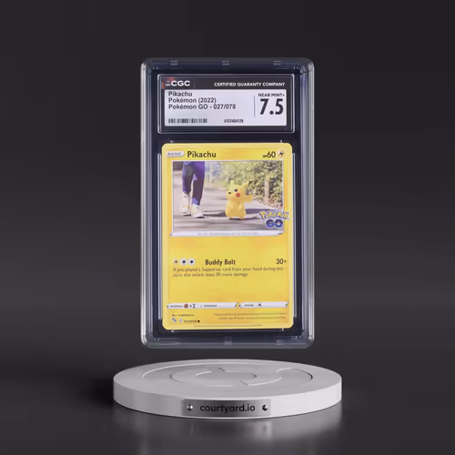2022 Pokémon GO #027/078 Pikachu (CGC 7.5 NM+)