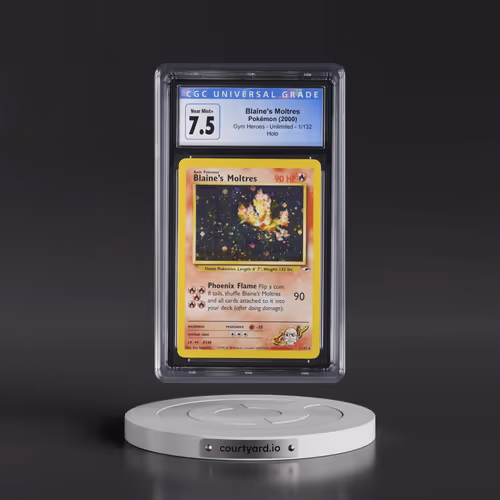 2000 Gym Heroes #1/132 Blaine's Moltres - Holo (CGC 7.5 NM+)