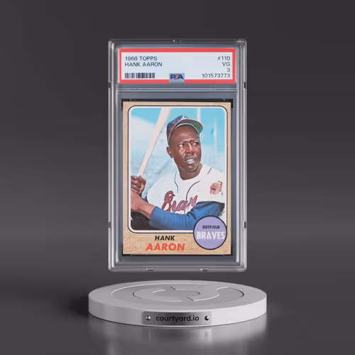 1968 Topps #110 Hank Aaron (PSA 3 VG)