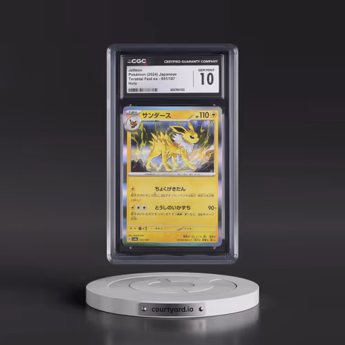 2024 High Class Pack: Terastal Fest ex - sv8a #051/187 Jolteon - Holo (CGC 10 GEM MINT)