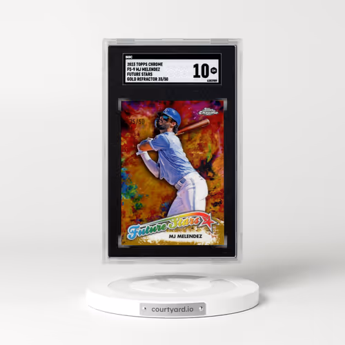 2023 Topps Chrome #FS-9 Mj Melendez - Future Stars, Gold Ref. (SGC 10 GEM MINT)
