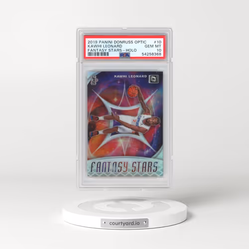 2019 Panini Donruss Optic Fantasy Stars #10 Kawhi Leonard - Holo (PSA 10 GEM MINT)