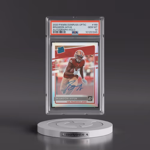 2020 Panini Donruss Optic #169 Brandon Aiyuk - Autograph-Holo (PSA 10 GEM MINT)