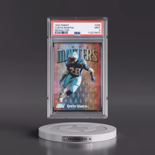 1997 Finest #285 Curtis Martin - Refractor (PSA 9 MINT)