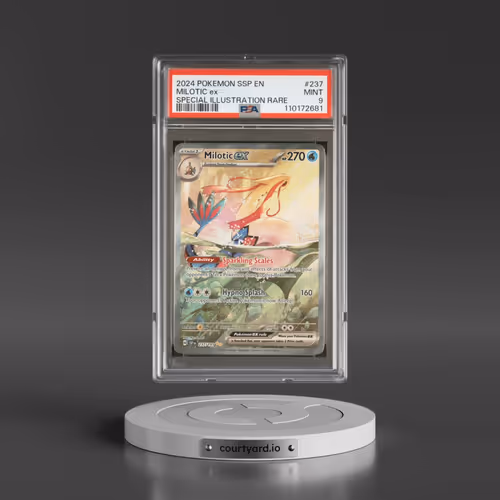 2024 Pokémon Ssp EN-Surging Sparks #237 Milotic EX - Holo Special Illustration Rare (PSA 9 MINT)