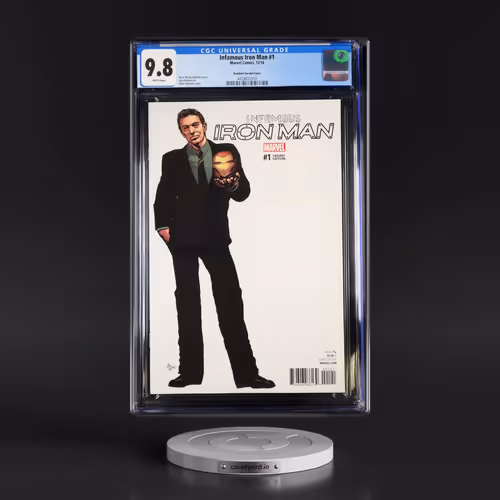 Infamous Iron Man #1 CGC 9.8 White Pages (Marvel Comics, 12/16) - Universal Deodato Variant Cover