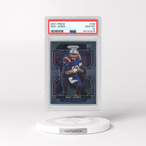 2021 Panini Prizm #336 Mac Jones (PSA 10 GEM MINT)