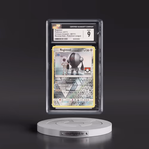 2017 Crimson Invasion #68/111 Registeel - Reverse Holo Pokémon League (CGC 9 MINT)