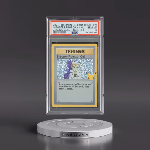 2021 Pokémon Celebrations Classic Collection #73 Imposter Professor Oak - Holo (PSA 10 GEM MINT)