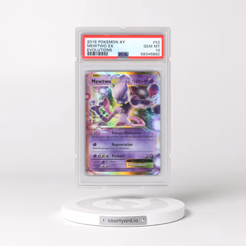 2016 Pokémon XY Evolutions #52 Mewtwo EX - Holo (PSA 10 GEM MINT)