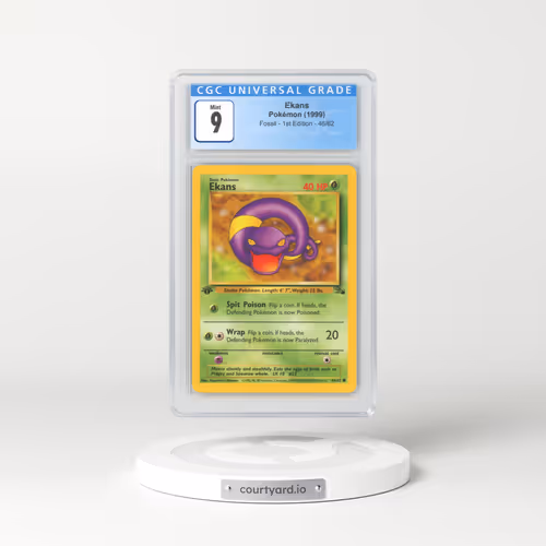 1999 Fossil #46 Ekans - 1st Edition (CGC 9 MINT)
