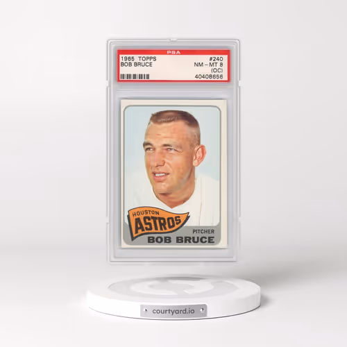 1965 Topps #240 Bob Bruce (PSA 8 NM-MT)