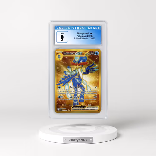 2023 Pokémon Pal EN-Paldea Evolved #273 Quaquaval EX - Holo Hyper Rare (CGC 9 MINT)