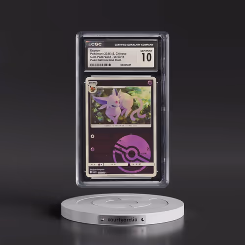 2025 Gem Pack Volume 2 - CBB2C - Simplified #05 03/14 Espeon - Reverse Holo Poké Ball (CGC 10 GEM MI