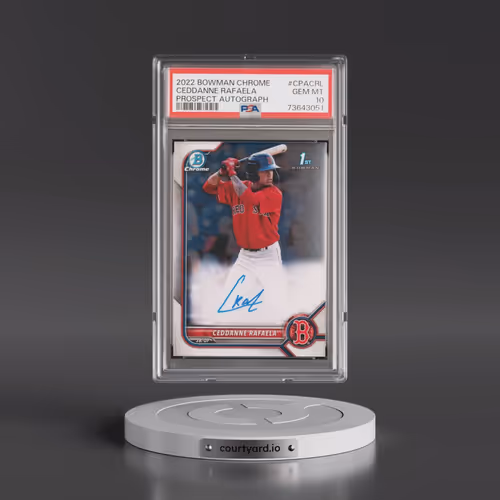 2022 Bowman Chrome Prospect Autographs #CPACRL Ceddanne Rafaela (PSA 10 GEM MINT)
