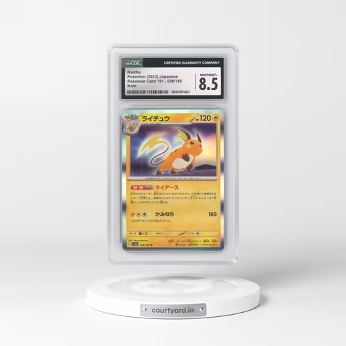 2023 Pokémon Card 151 #026/165 Raichu - Holo (CGC 8.5 NM-MT+)