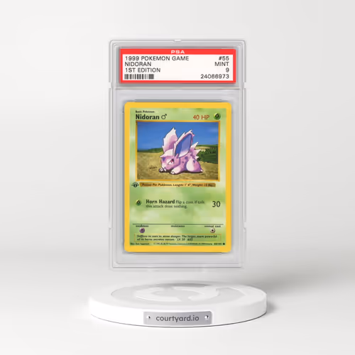 1999 Pokémon Game #55 Nidoran - 1st Edition (PSA 9 MINT)