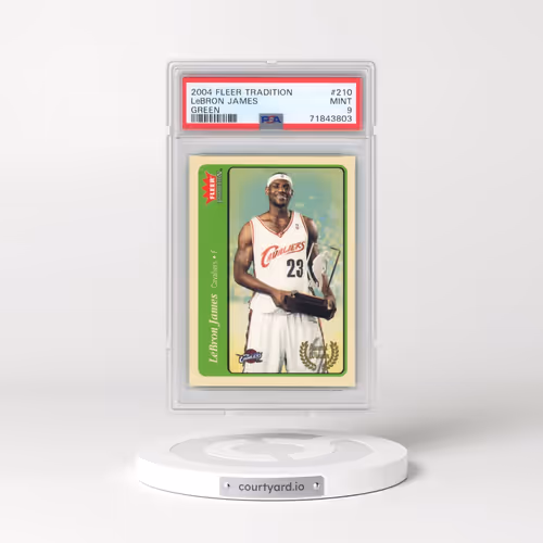 2004 Fleer Tradition #210 LeBron James - Green (PSA 9 MINT)