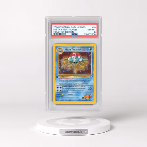2000 Pokémon Gym Heroes #10 Misty's Tentacruel - 1st Edition Holo (PSA 8 NM-MT)