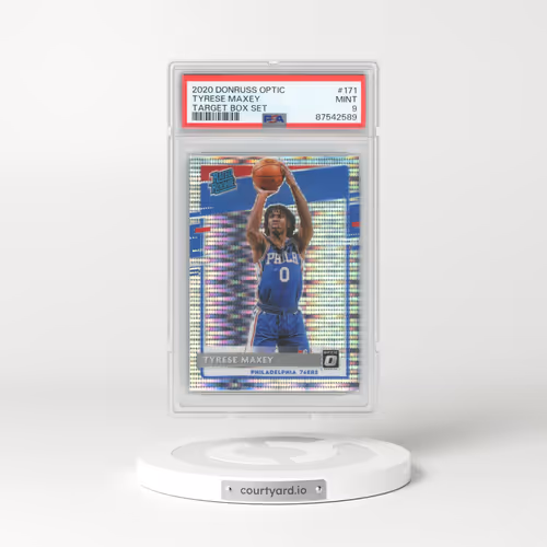 2020 Panini Donruss Optic #171 Tyrese Maxey - Target Box Set (PSA 9 MINT)
