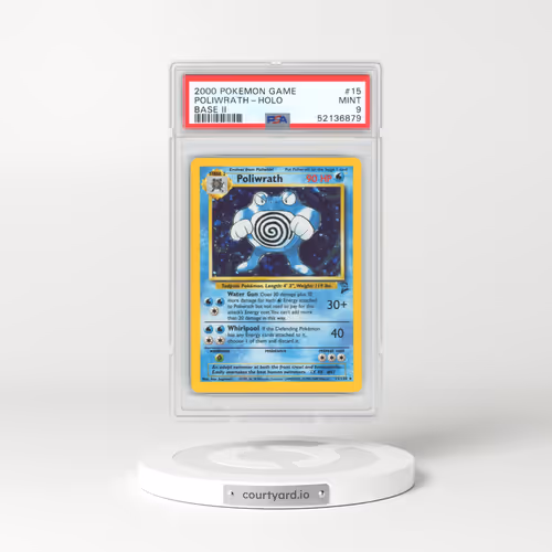 2000 Base Set 2 #15 Poliwrath - Holo (PSA 9 MINT)
