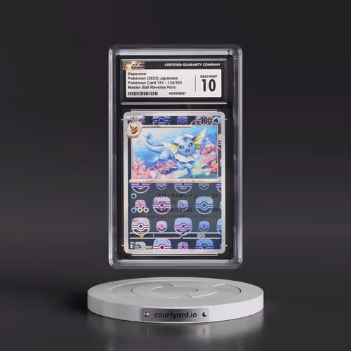 2023 Pokémon Card 151 #134/165 Vaporeon - Reverse Holo Master Ball (CGC 10 GEM MINT)