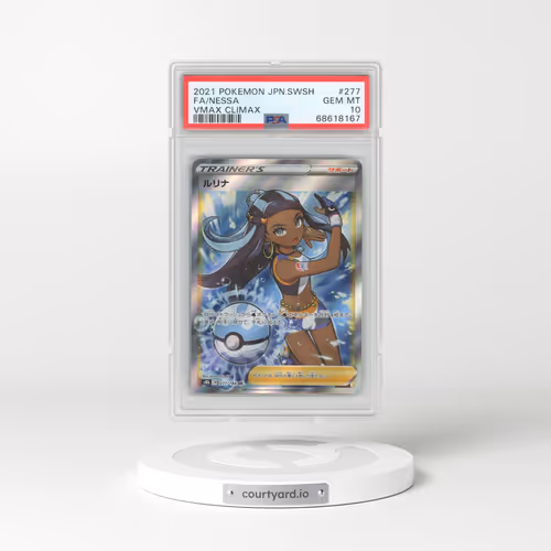 2021 Pokémon Sword & Shield Vmax Climax #277 Nessa - Full Art (PSA 10 GEM MINT)