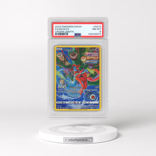 2023 Pokémon Sword and Shield Crown Zenith #GG12 Deoxys - Full Art (PSA 8 NM-MT)