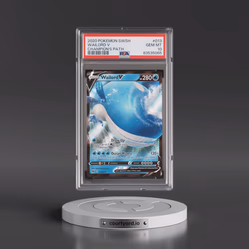 2020 Pokémon Sword & Shield Champion's Path #013 Wailord V - Holo (PSA 10 GEM MINT)