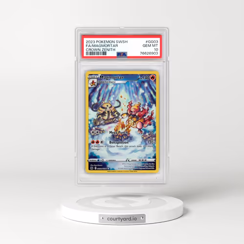 2023 Pokémon Sword and Shield Crown Zenith #GG03 Magmortar - Full Art (PSA 10 GEM MINT)