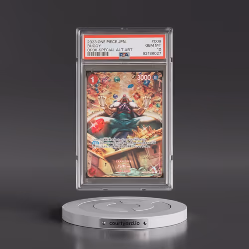 2023 One Piece Japanese OP06-Wings of the Captain #008 Buggy - Special Alternate Art (PSA 10 GEM MIN