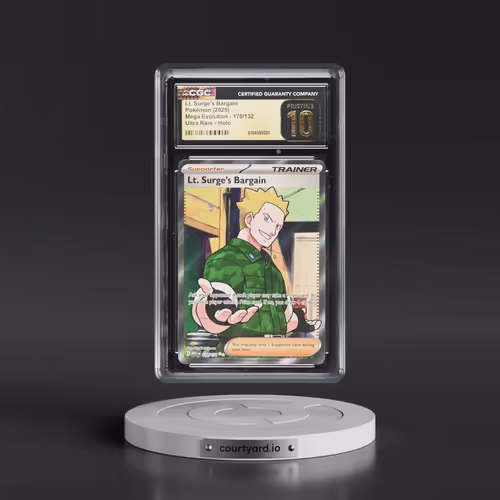 2025 Mega Evolution - MEG EN #170/132 Lt. Surge's Bargain - Ultra Rare Holo (CGC 10 PRISTINE)