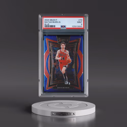 2024 Panini Select #70 Matas Buzelis - Blue (PSA 9 MINT)