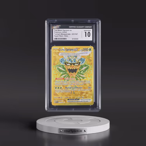 2024 Twilight Masquerade - TWM EN #221/167 Teal Mask Ogerpon ex - Hyper Rare Holo (CGC 10 GEM MINT)