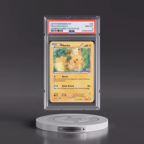 2016 Pokémon XY Generations #26 Pikachu - Holo Toys R US (PSA 8 NM-MT)