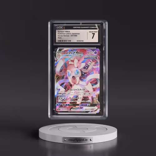 2021 Eevee Heroes #041/069 Sylveon VMAX - Holo (CGC 7 NM)