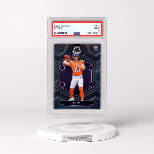 2024 Panini Mosaic #312 Bo Nix (PSA 9 MINT)