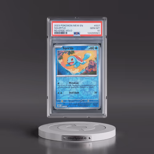 2023 Pokémon Mew EN-151 #007 Squirtle - Reverse Holo (PSA 10 GEM MINT)