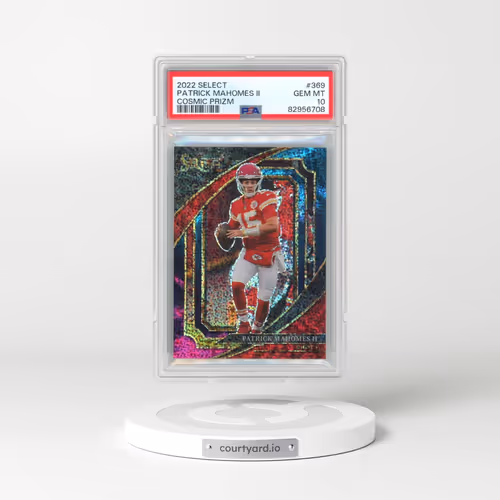2022 Panini Select #369 Patrick Mahomes II - Cosmic Prizm (PSA 10 GEM MINT)