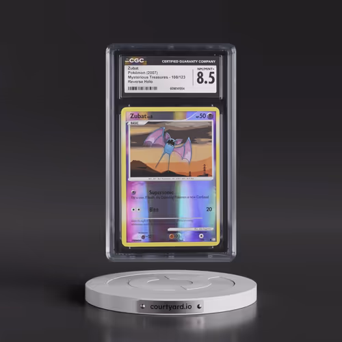 2007 Mysterious Treasures #108/123 Zubat - Reverse Holo (CGC 8.5 NM-MT+)
