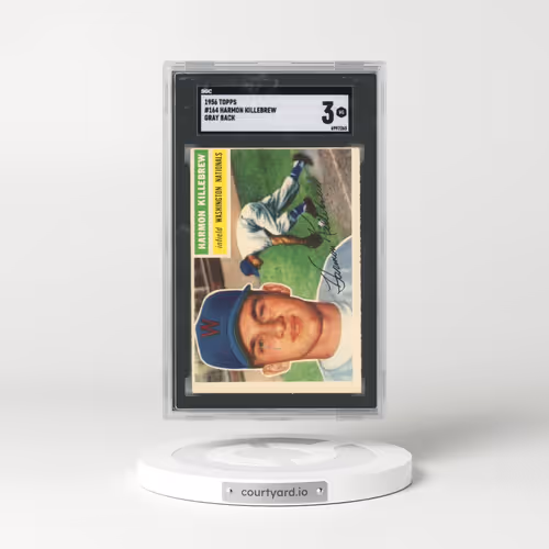 1956 Topps #164 Harmon Killebrew - Gray Back (SGC 3 VG)