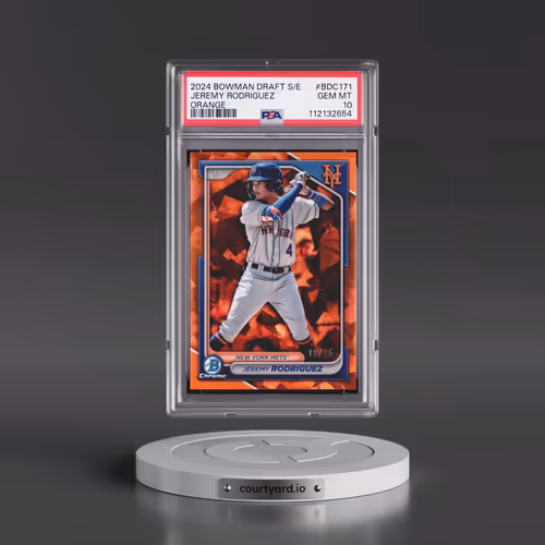 2024 Bowman Draft Sapphire Edition #BDC171 Jeremy Rodriguez - Orange (PSA 10 GEM MINT)