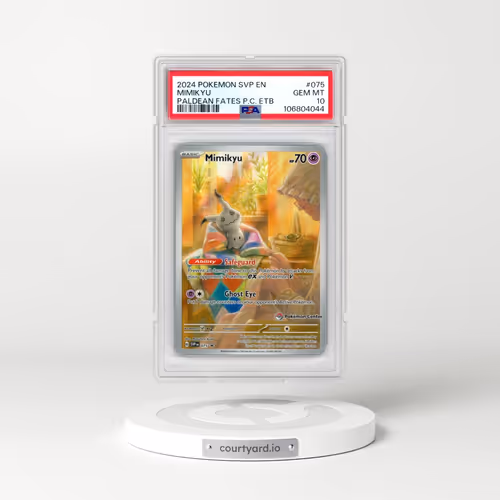 2024 Pokémon Svp EN-SV Black Star Promo #075 Mimikyu - Paldean Fates Pokemon Center Elite Trainer Bo