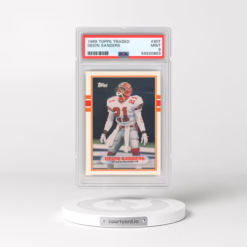 1989 Topps Traded #30T Deion Sanders (PSA 9 MINT)