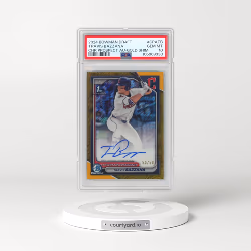 2024 Bowman Draft Chrome Prospect Autographs #CPATB Travis Bazzana - Gold Shimmer (PSA 10 GEM MINT)