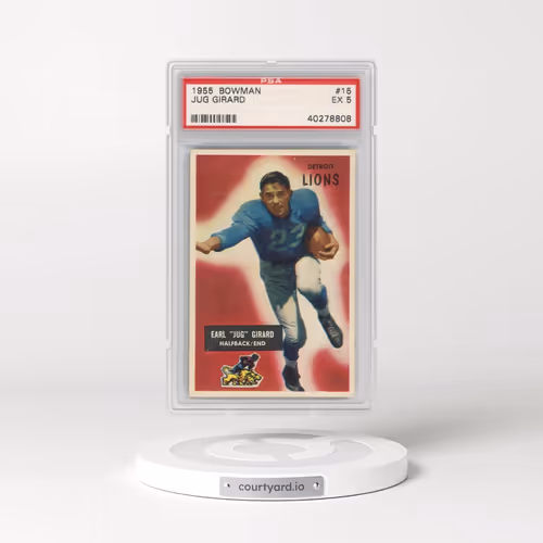 1955 Bowman #15 Jug Girard (PSA 5 EX)