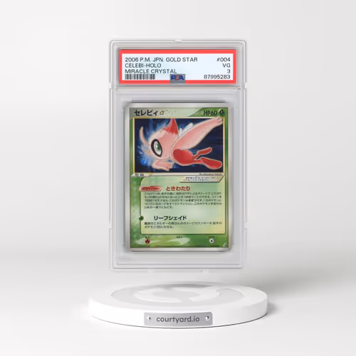 2006 Pokémon Miracle Crystal #004 Celebi - Holo Gold Star (PSA 3 VG)
