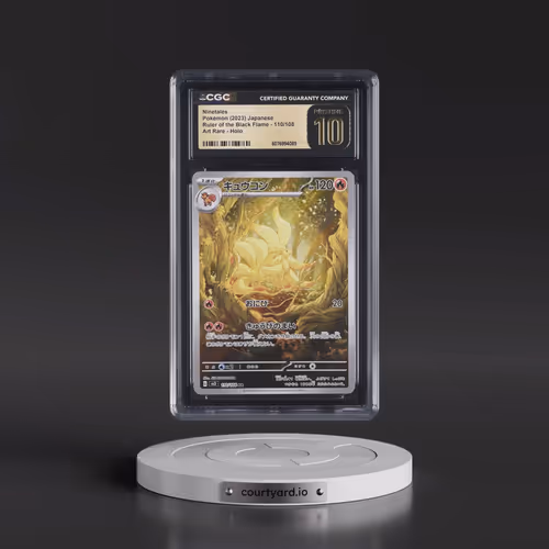 2023 Ruler of the Black Flame #110/108 Ninetales - Art Rare Holo (CGC 10 PRISTINE)